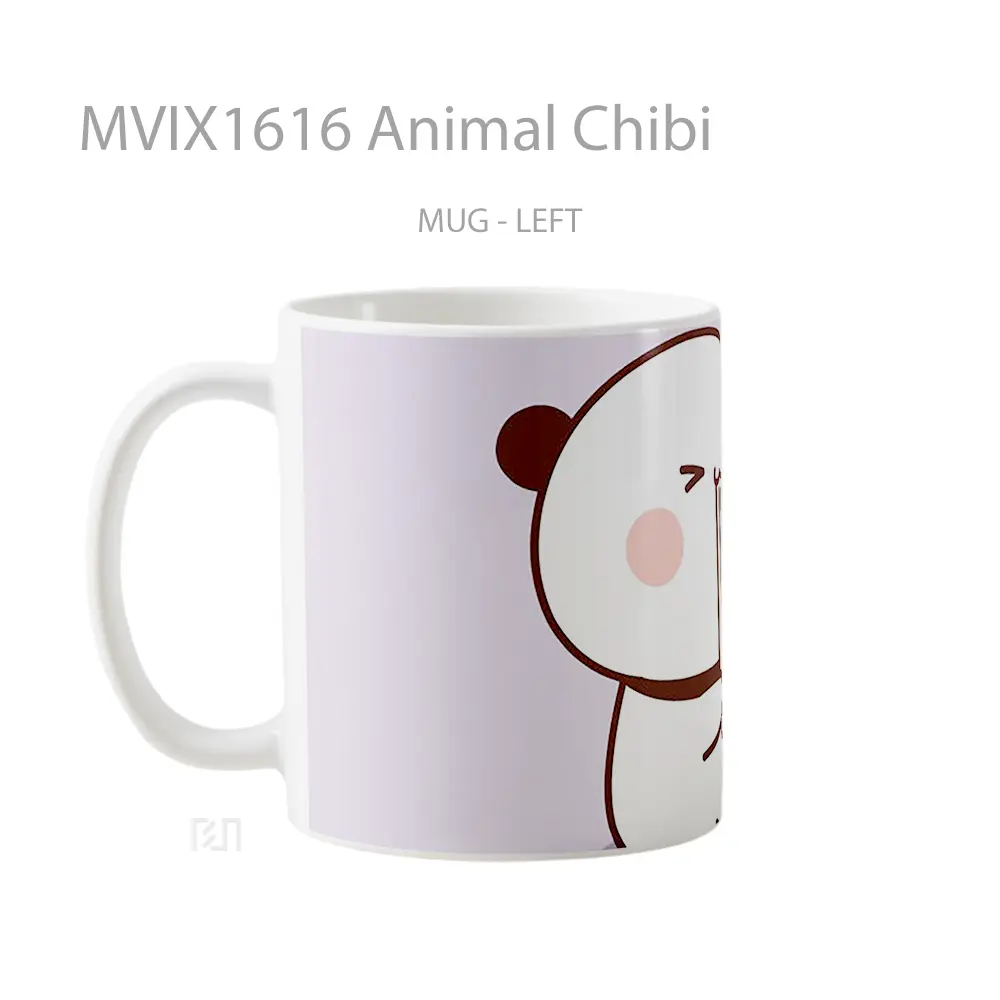Mug Animal Chibi Full Wrap Lanscape - All-side / Desain