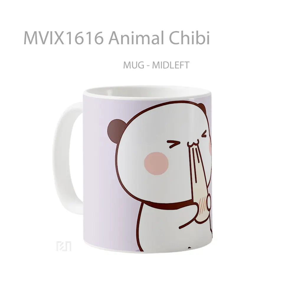 Mug Animal Chibi Full Wrap Lanscape - All-side / Desain
