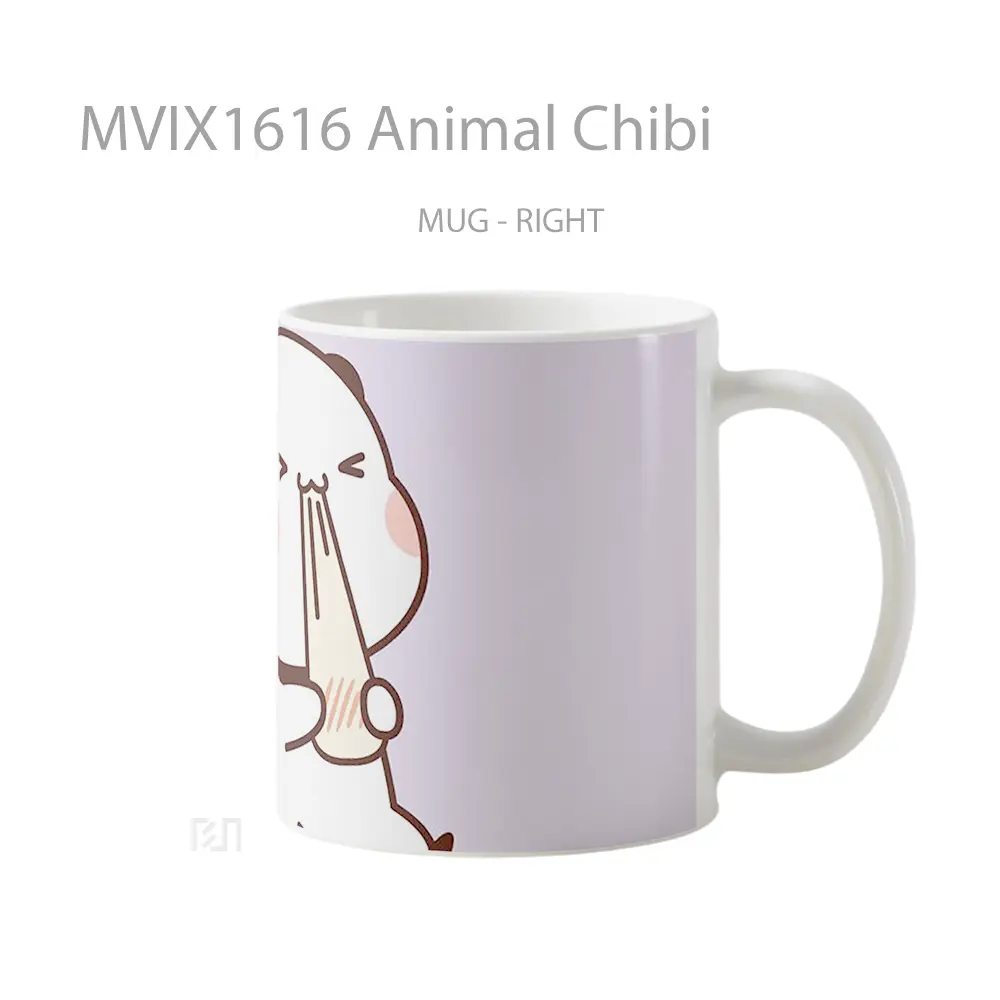 Mug Animal Chibi Full Wrap Lanscape - All-side / Desain