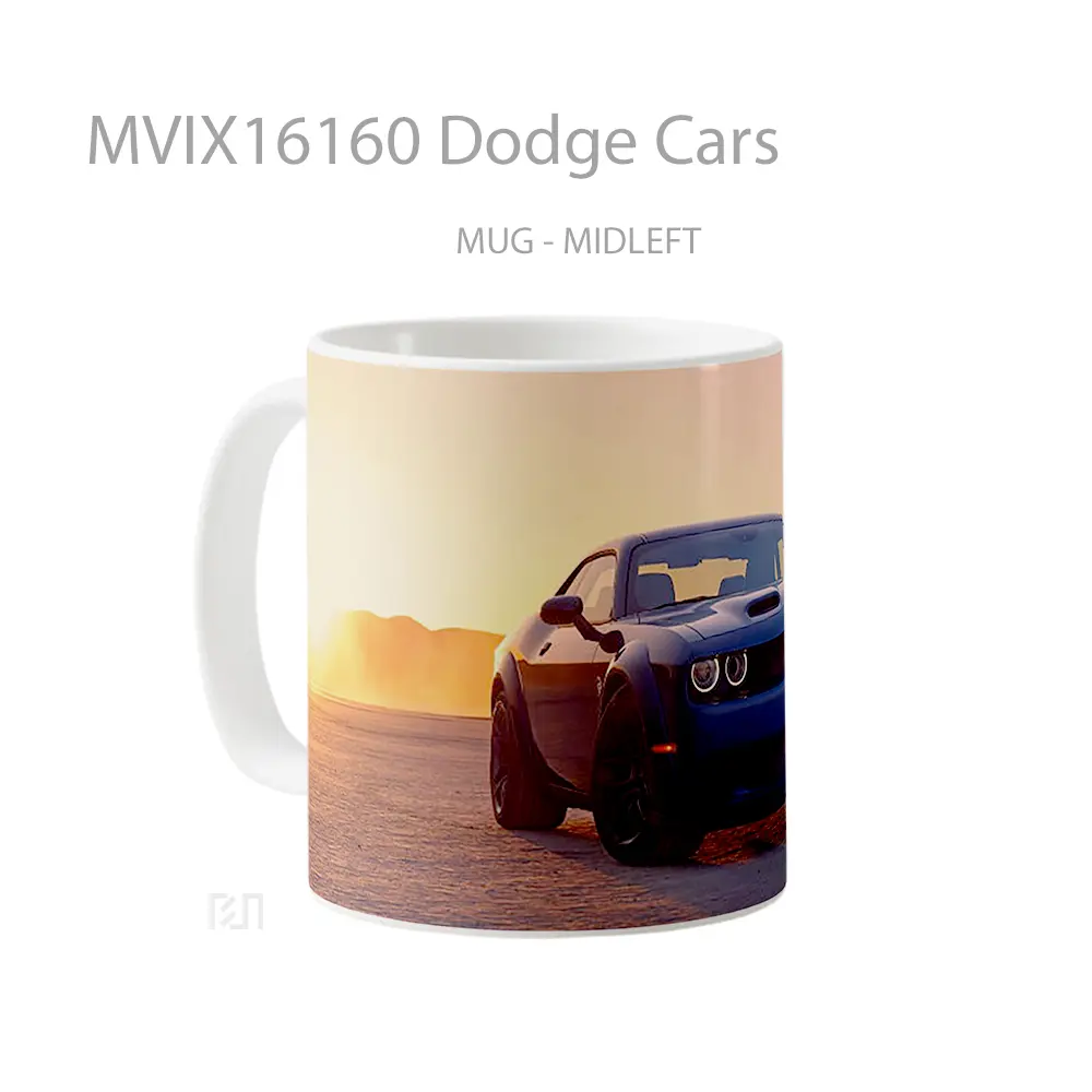 Mug Dodge Cars Full Wrap Lanscape - All-side / Desain