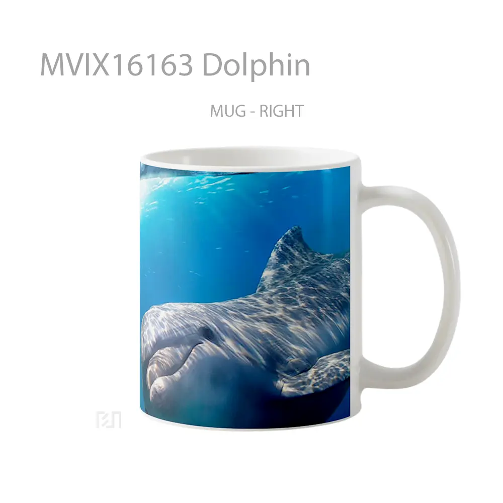 Mug Dolphin Full Wrap Lanscape - All-side / Desain