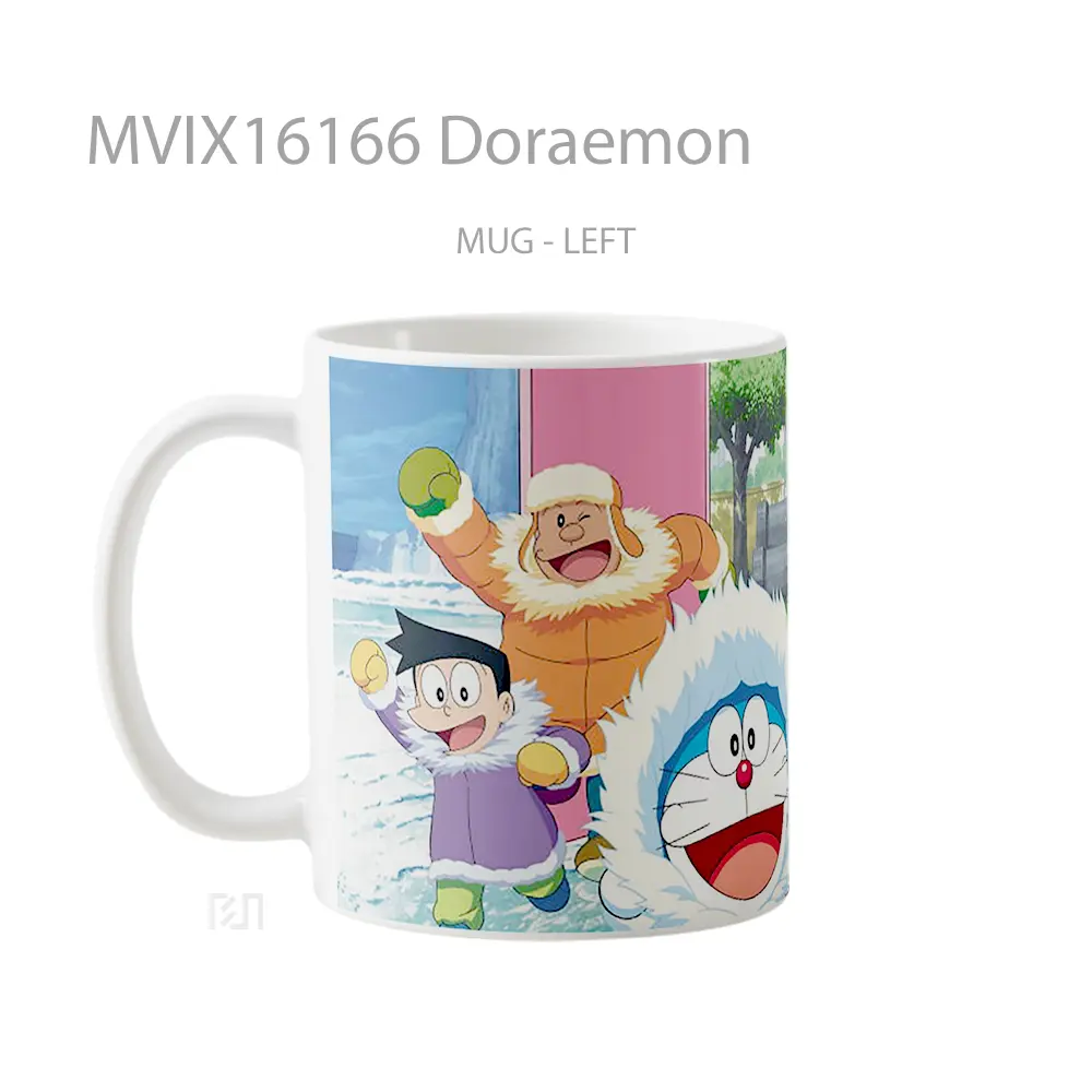 Mug Doraemon Full Wrap Lanscape - All-side / Desain