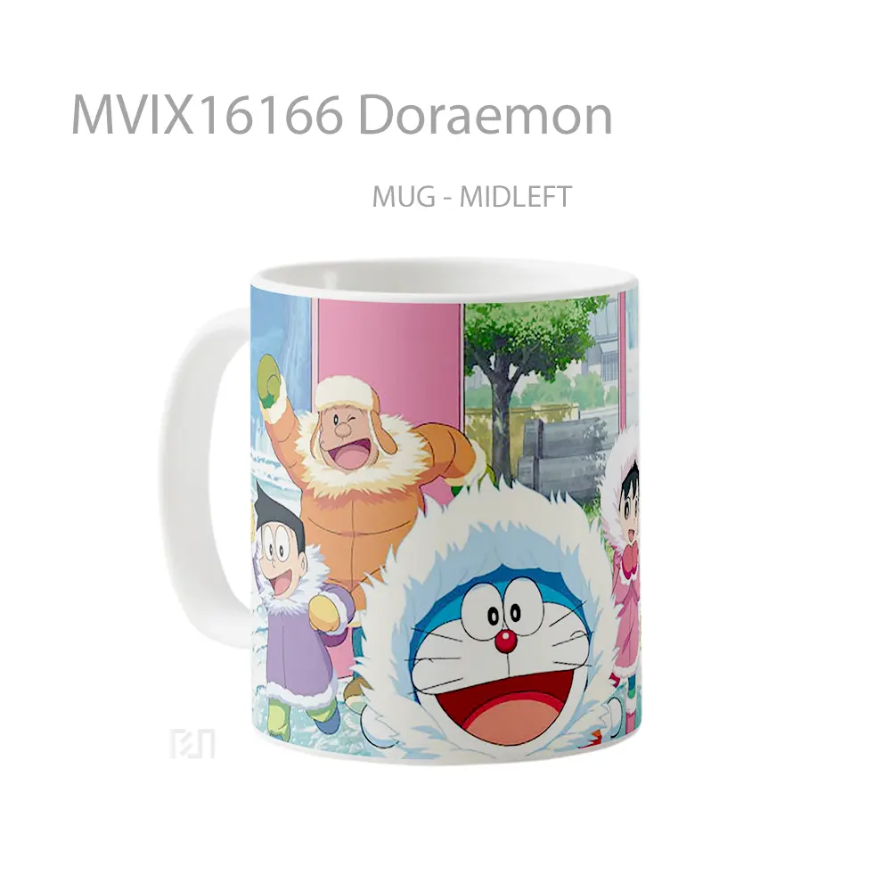 Mug Doraemon Full Wrap Lanscape - All-side / Desain