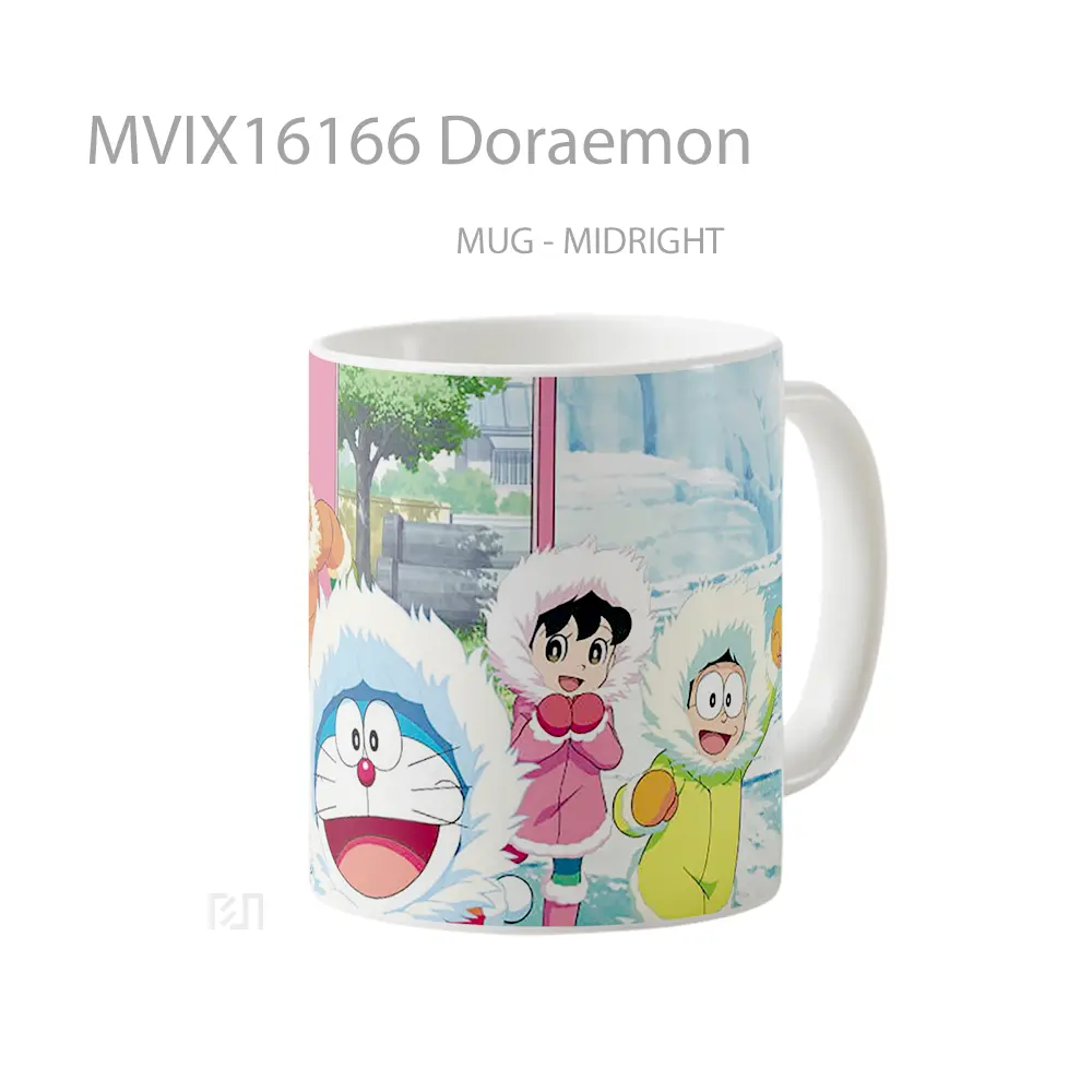 Mug Doraemon Full Wrap Lanscape - All-side / Desain