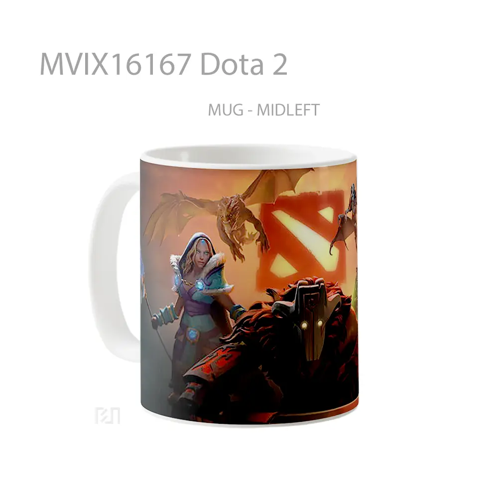 Mug Dota 2 Full Wrap Lanscape - All-side / Desain