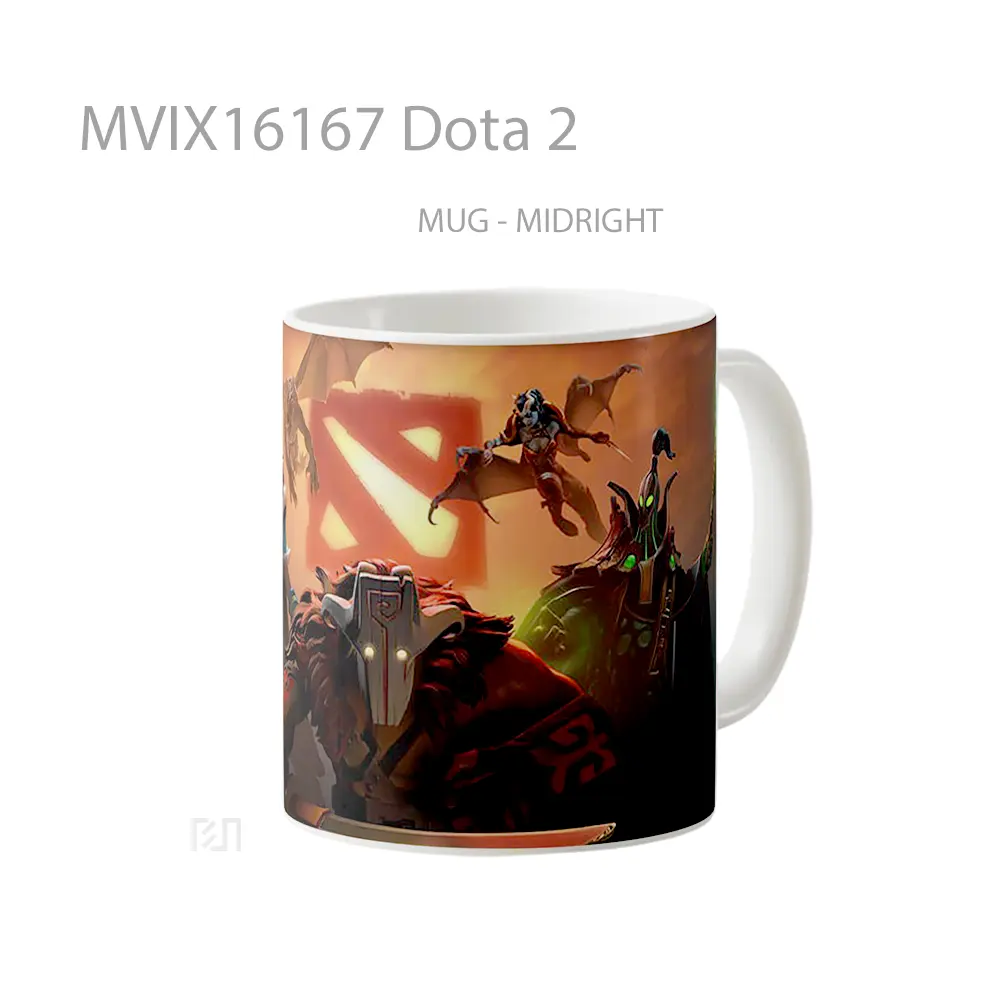 Mug Dota 2 Full Wrap Lanscape - All-side / Desain