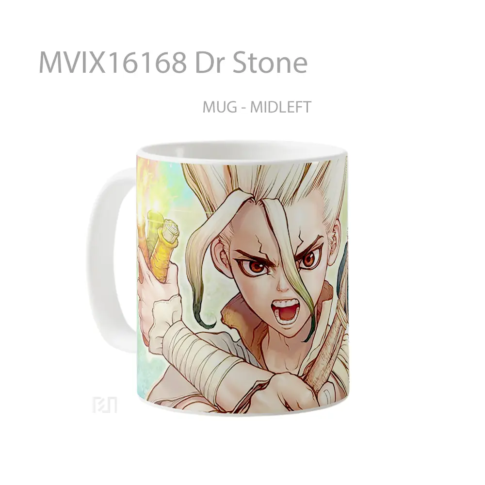 Mug Dr Stone Full Wrap Lanscape - All-side / Desain