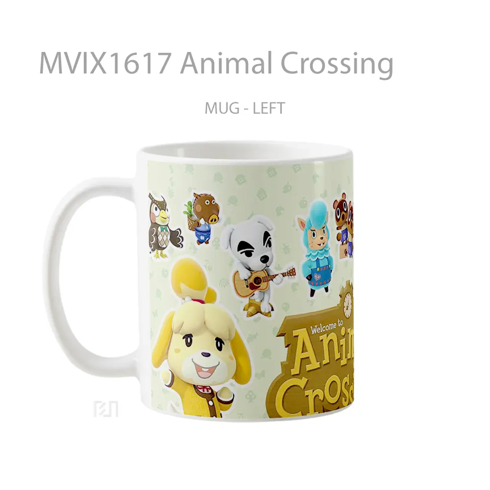 Mug Animal Crossing Full Wrap Lanscape - All-side / Desain