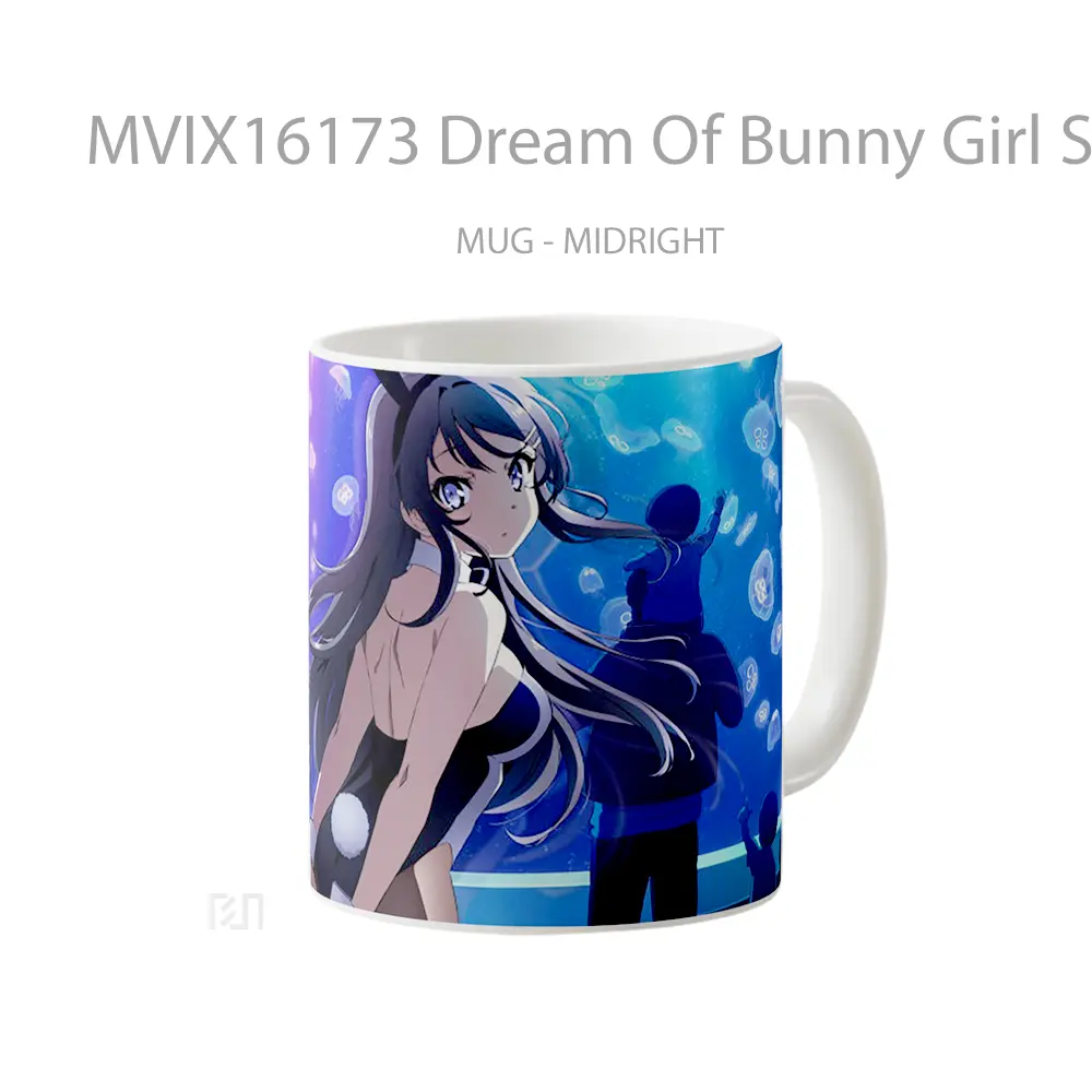 Mug Dream Of Bunny Girl Senpai Full Wrap Lanscape - All-side / Desain