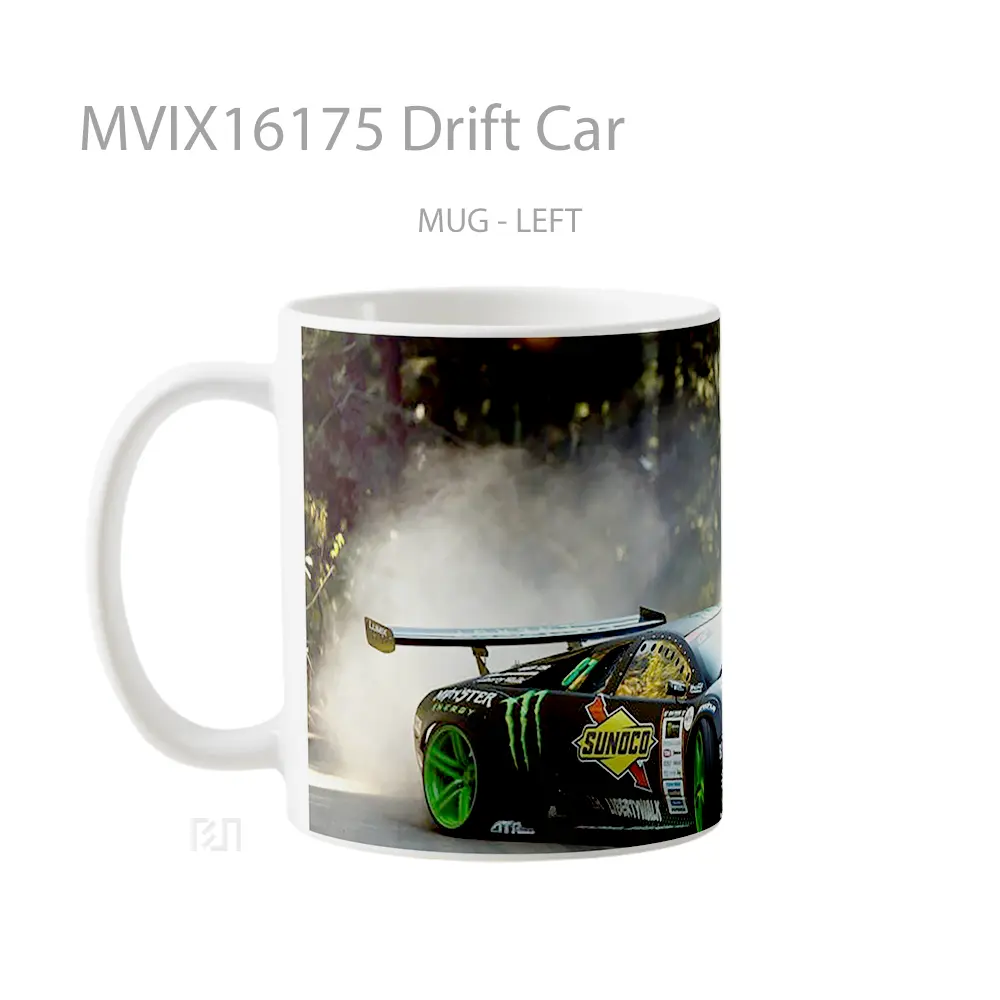 Mug Drift Car Full Wrap Lanscape - All-side / Desain