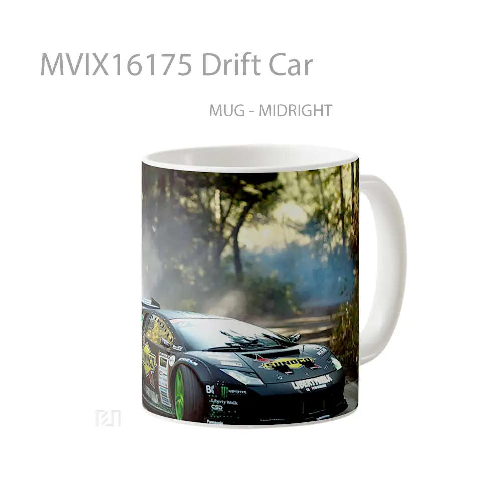Mug Drift Car Full Wrap Lanscape - All-side / Desain