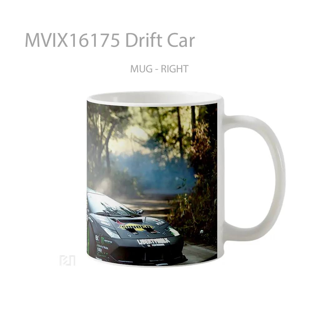 Mug Drift Car Full Wrap Lanscape - All-side / Desain