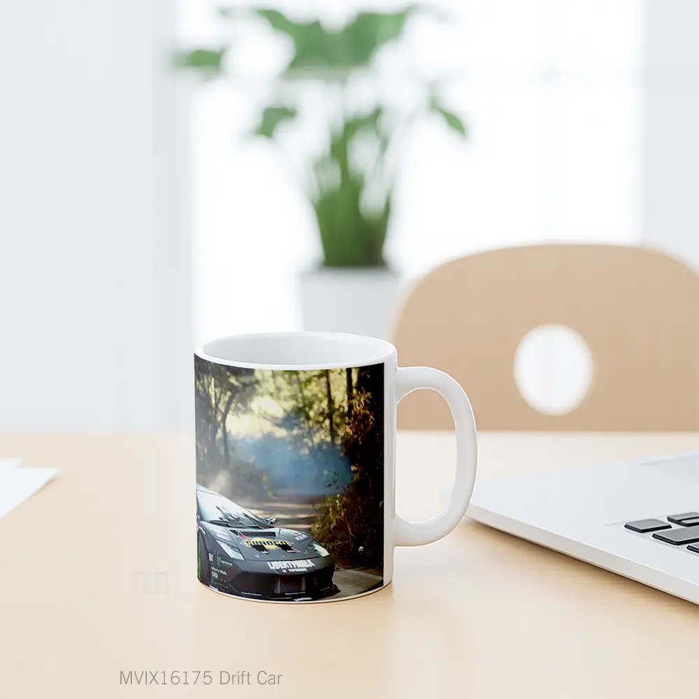 Mug Drift Car Full Wrap Lanscape - All-side / Desain