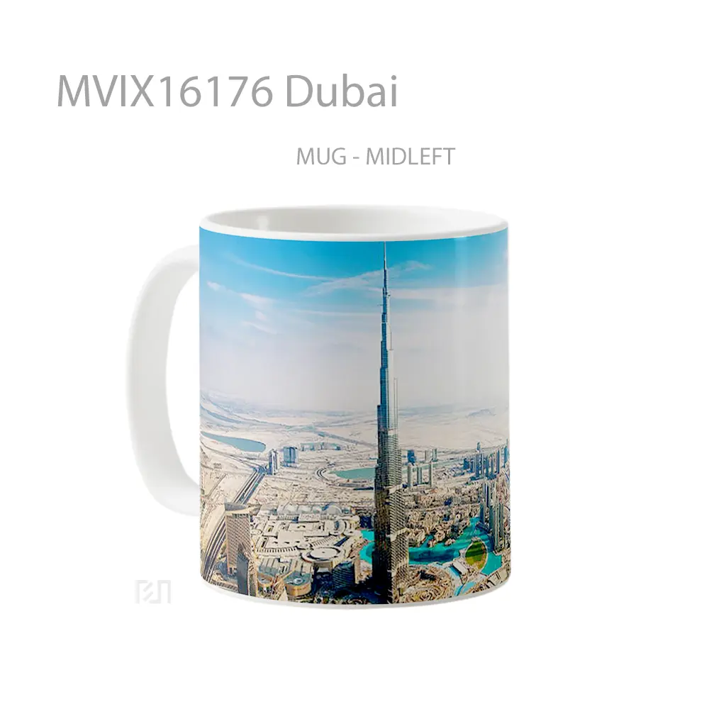 Mug Dubai Full Wrap Lanscape - All-side / Desain