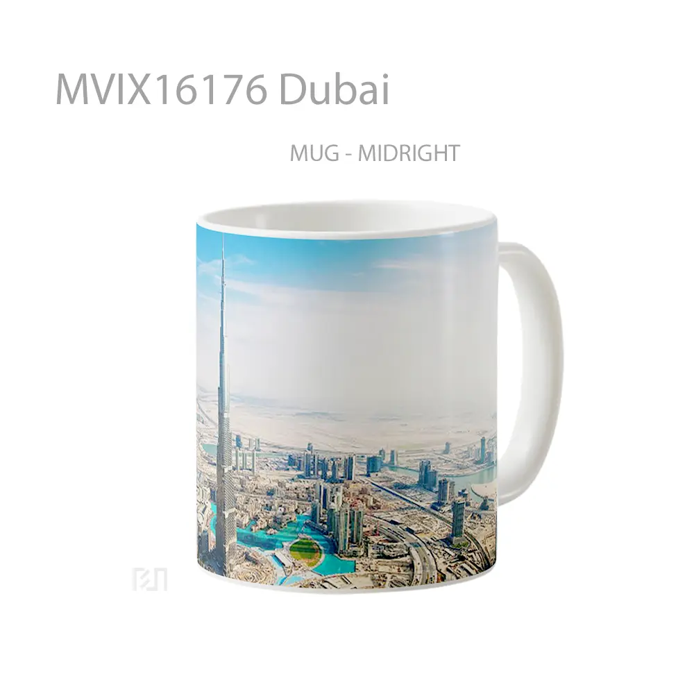 Mug Dubai Full Wrap Lanscape - All-side / Desain