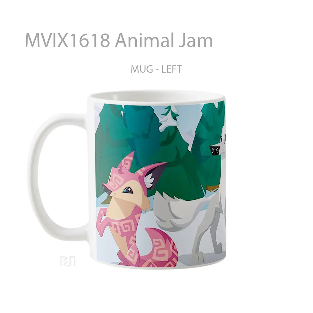 Mug Animal Jam Full Wrap Lanscape - All-side / Desain