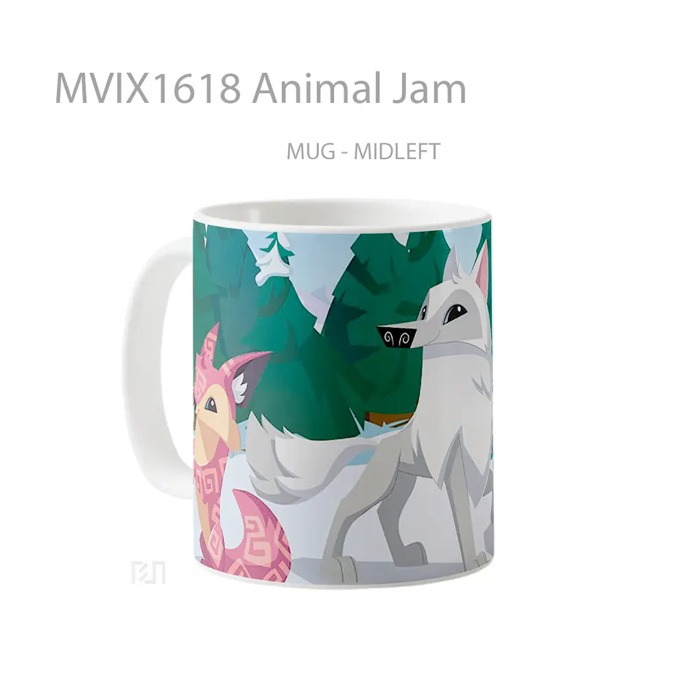 Mug Animal Jam Full Wrap Lanscape - All-side / Desain