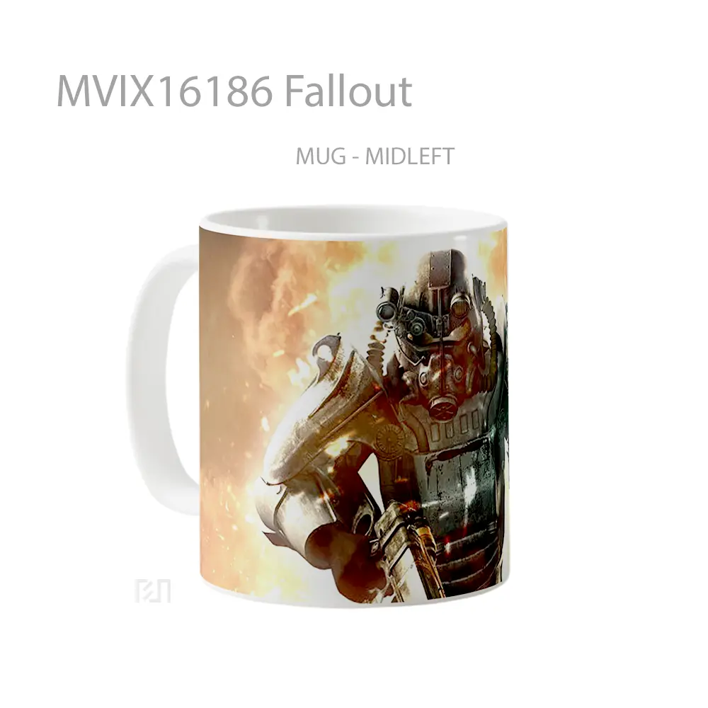 Mug Fallout Full Wrap Lanscape - All-side / Desain