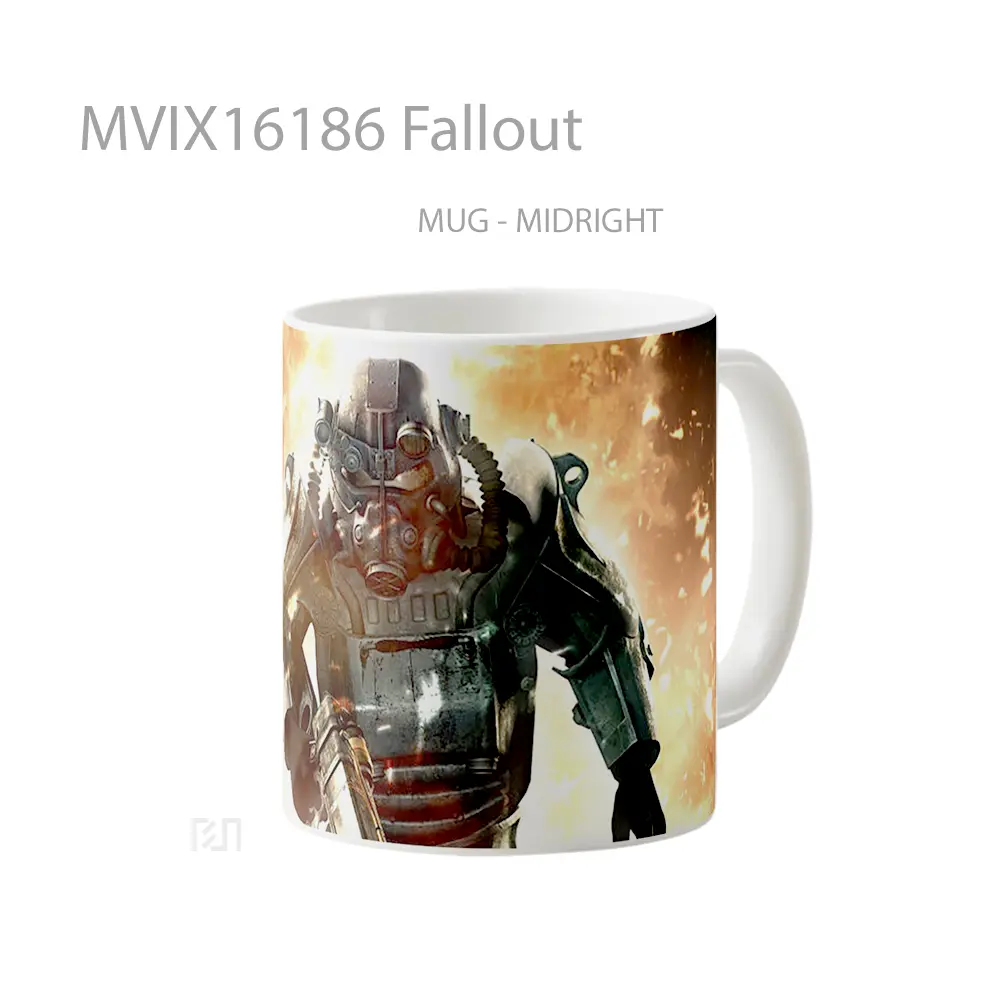 Mug Fallout Full Wrap Lanscape - All-side / Desain