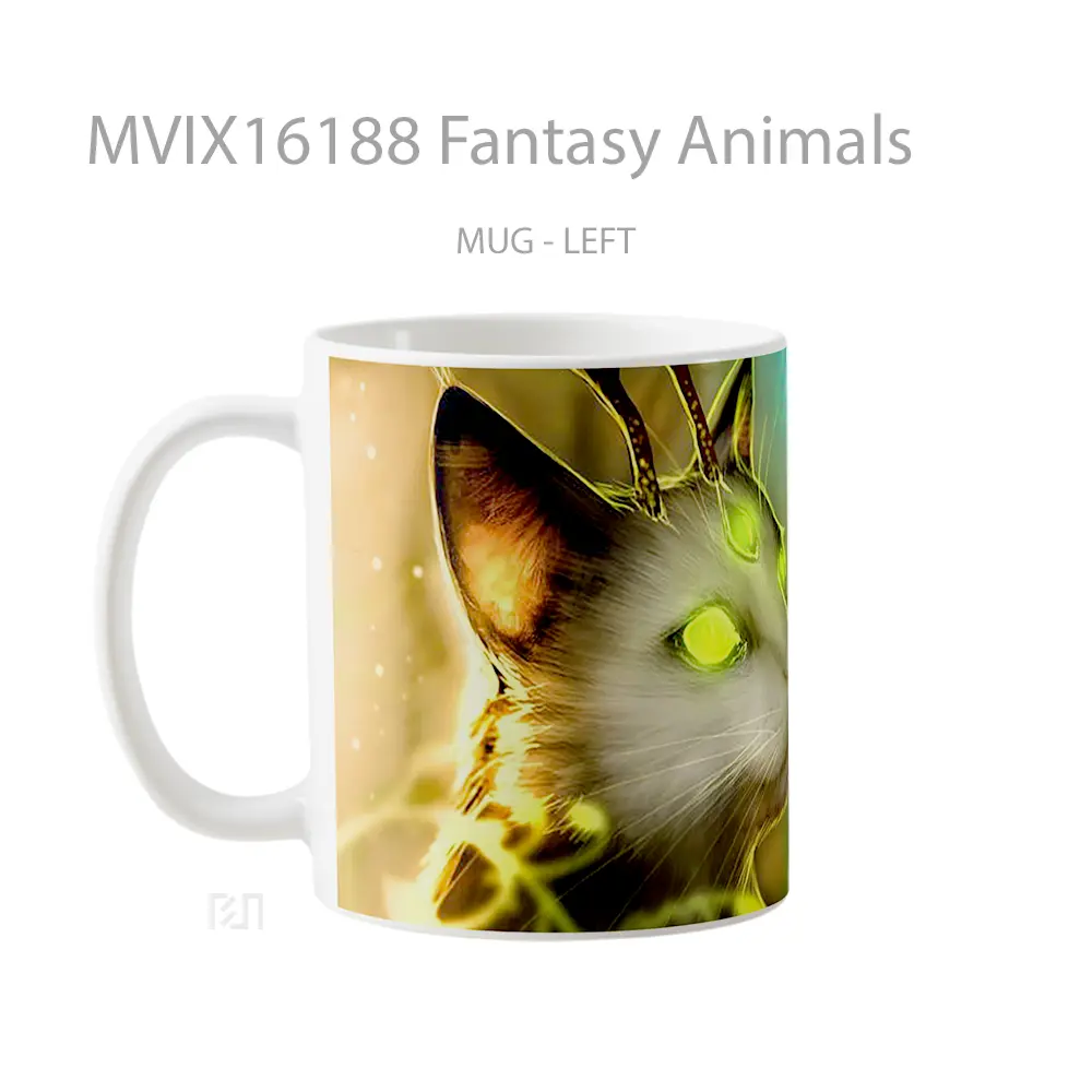 Mug Fantasy Animals Full Wrap Lanscape - All-side / Desain