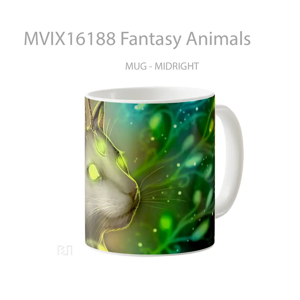 Mug Fantasy Animals Full Wrap Lanscape - All-side / Desain