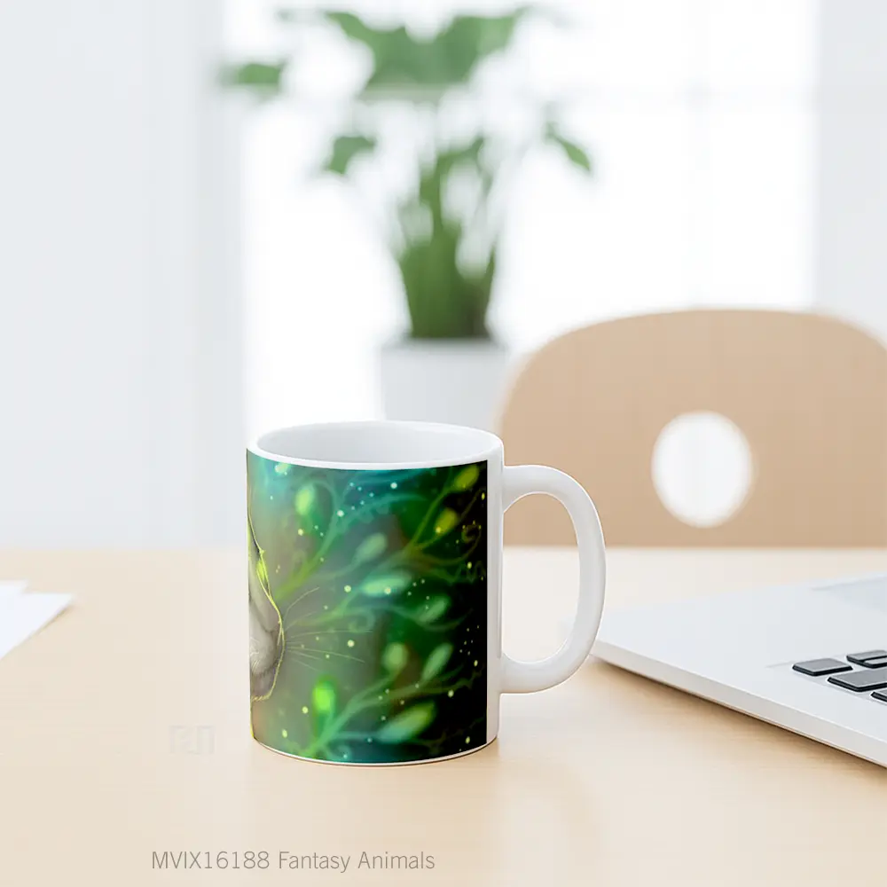 Mug Fantasy Animals Full Wrap Lanscape - All-side / Desain