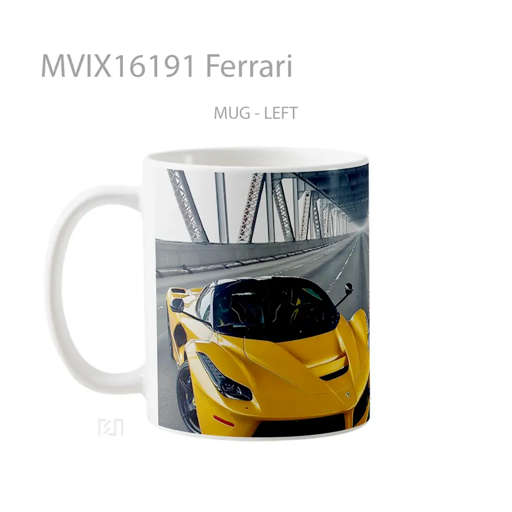 Mug Ferrari Full Wrap Lanscape - All-side / Desain