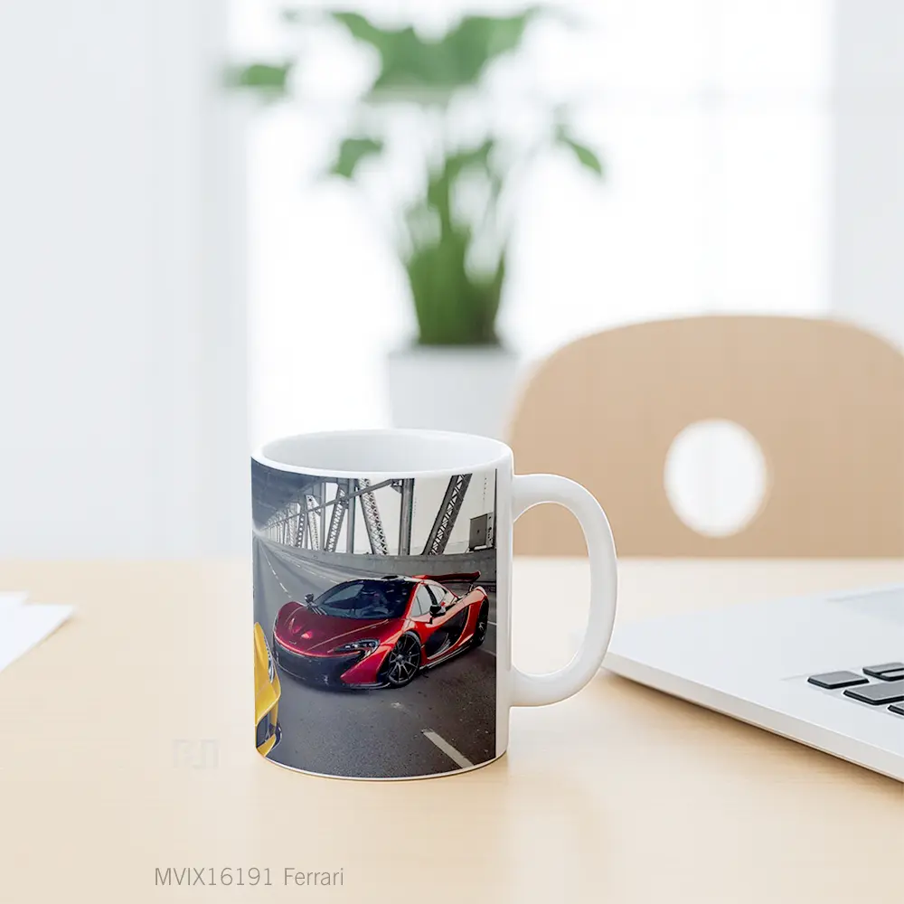 Mug Ferrari Full Wrap Lanscape - All-side / Desain