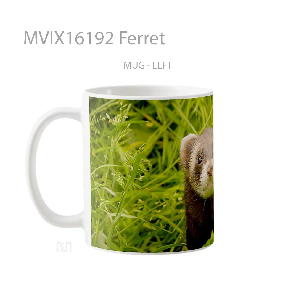 Mug Ferret Full Wrap Lanscape - All-side / Desain