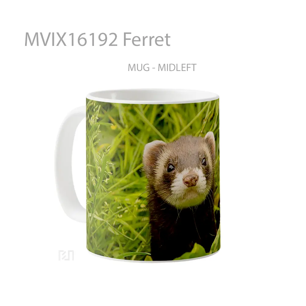 Mug Ferret Full Wrap Lanscape - All-side / Desain