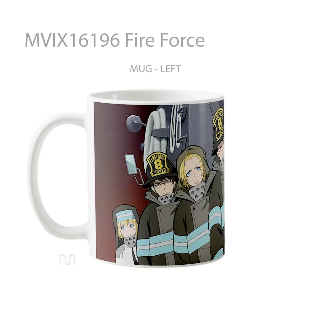 Mug Fire Force Full Wrap Lanscape - All-side / Desain