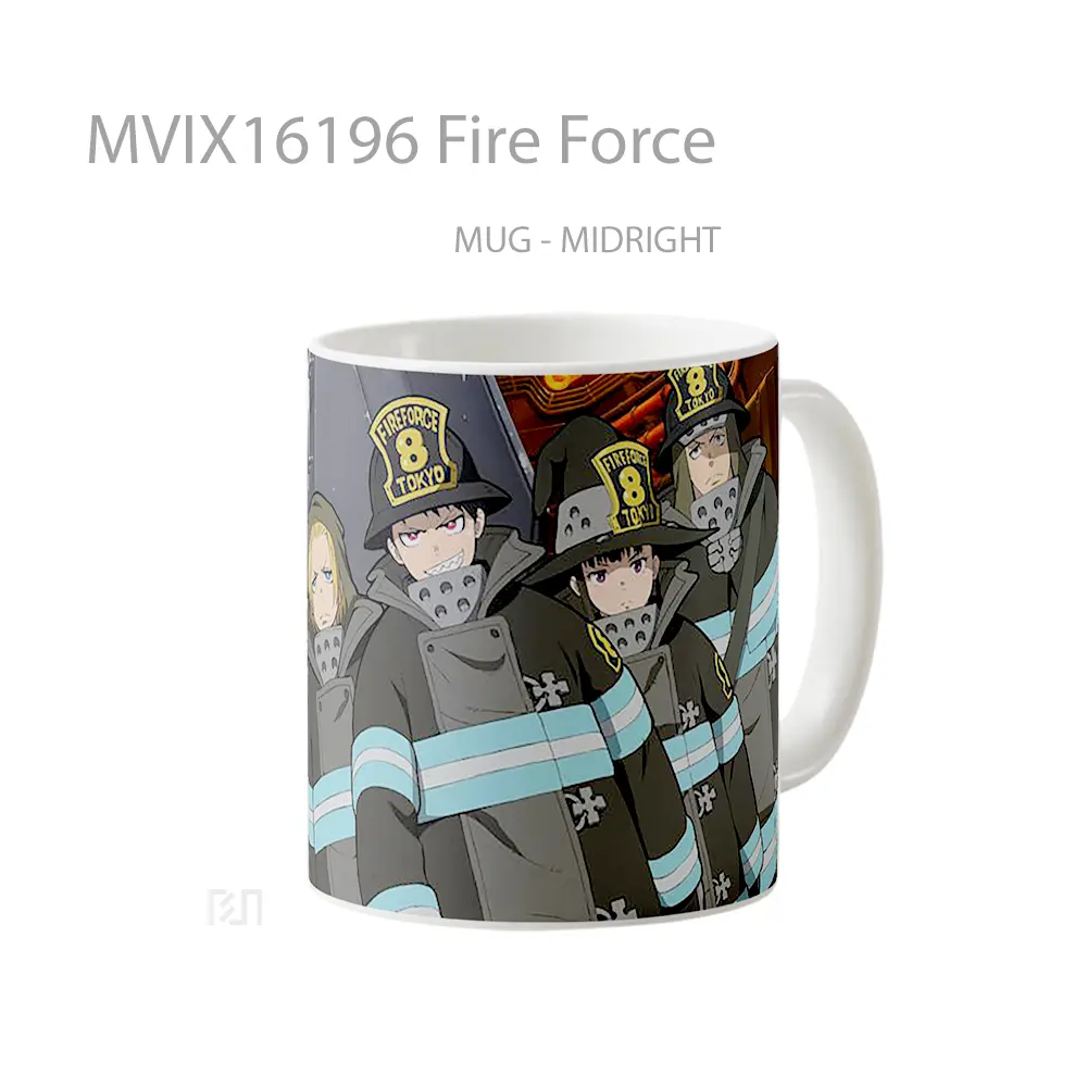 Mug Fire Force Full Wrap Lanscape - All-side / Desain