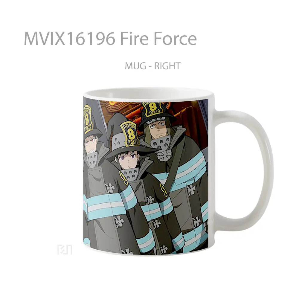 Mug Fire Force Full Wrap Lanscape - All-side / Desain
