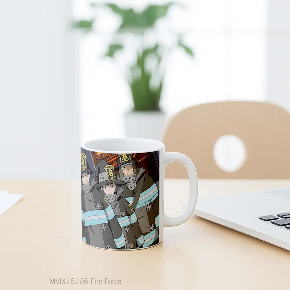 Mug Fire Force Full Wrap Lanscape - All-side / Desain