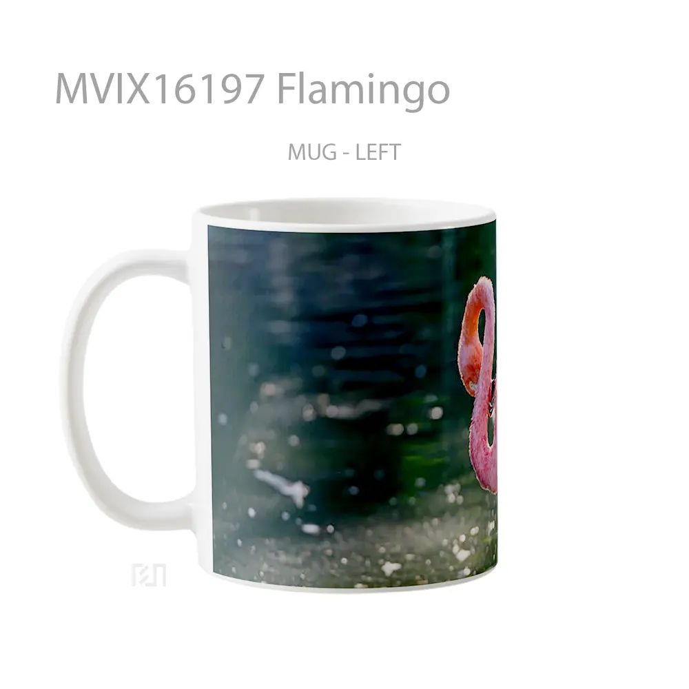 Mug Flamingo Full Wrap Lanscape - All-side / Desain