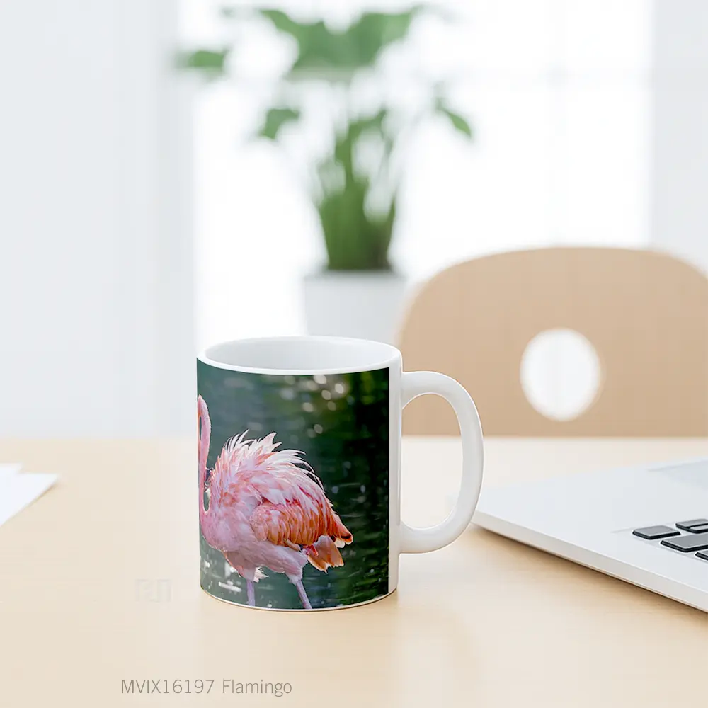 Mug Flamingo Full Wrap Lanscape - All-side / Desain