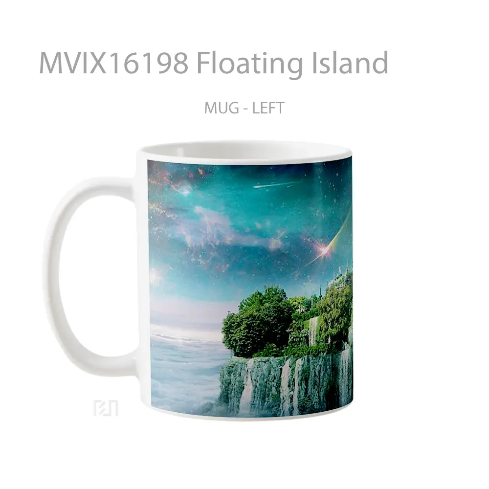 Mug Floating Island Full Wrap Lanscape - All-side / Desain