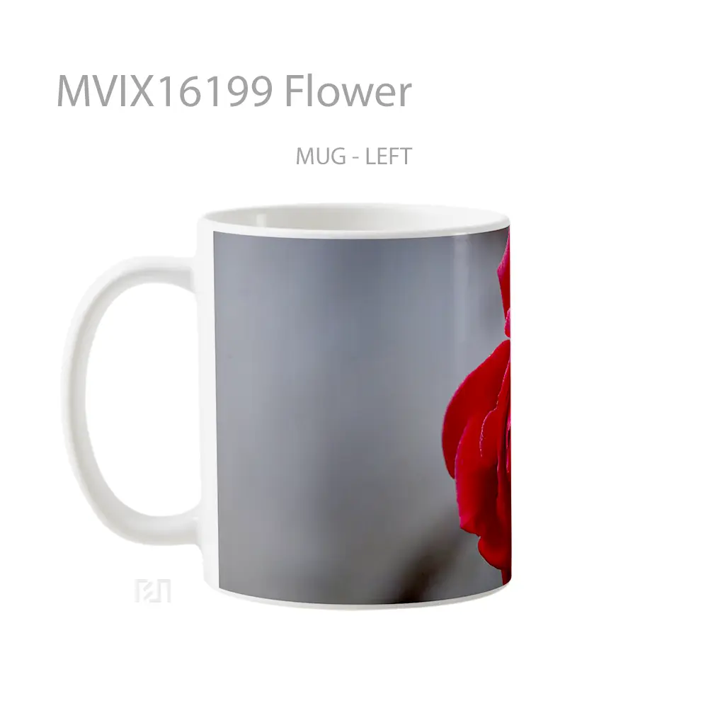 Mug Flower Full Wrap Lanscape - All-side / Desain