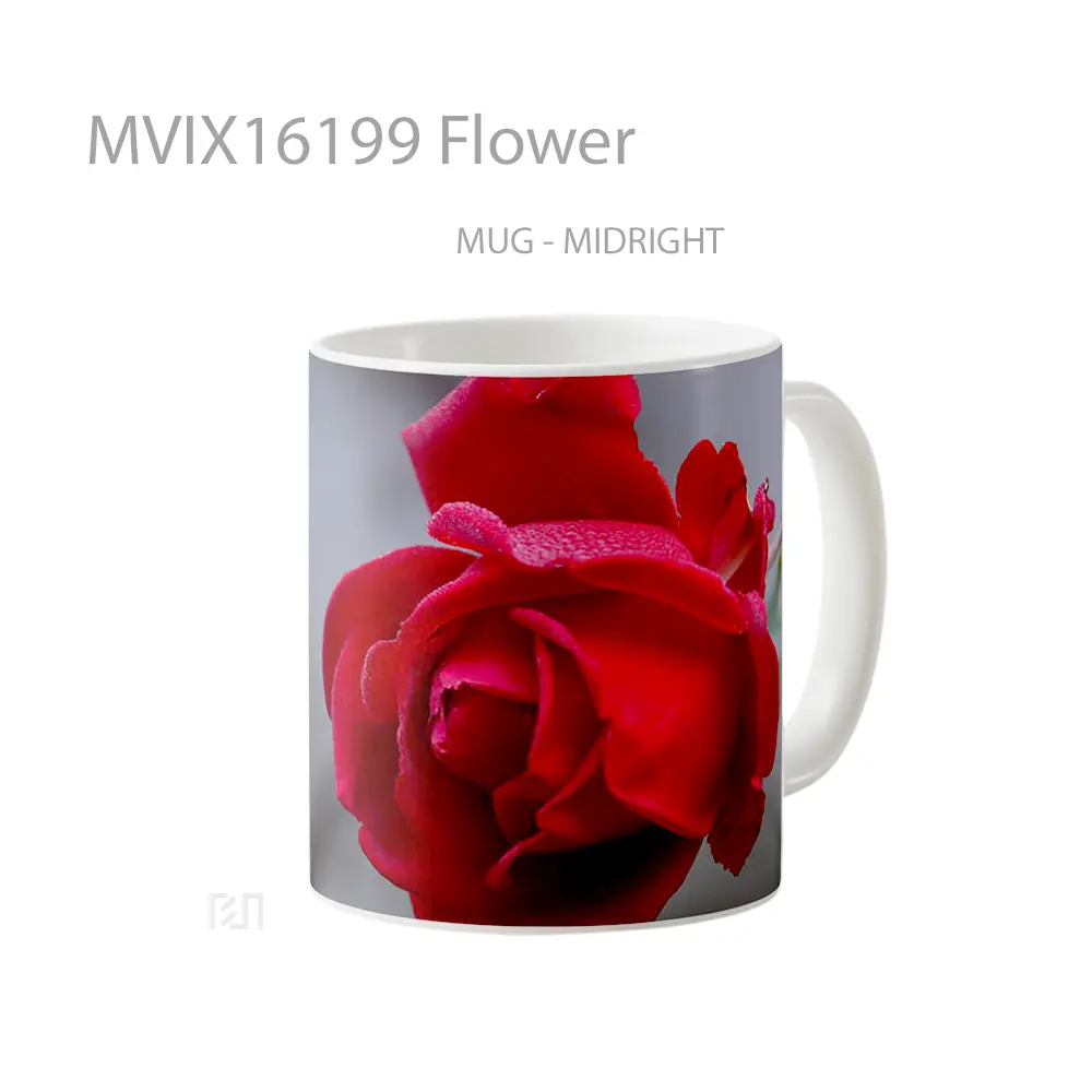 Mug Flower Full Wrap Lanscape - All-side / Desain