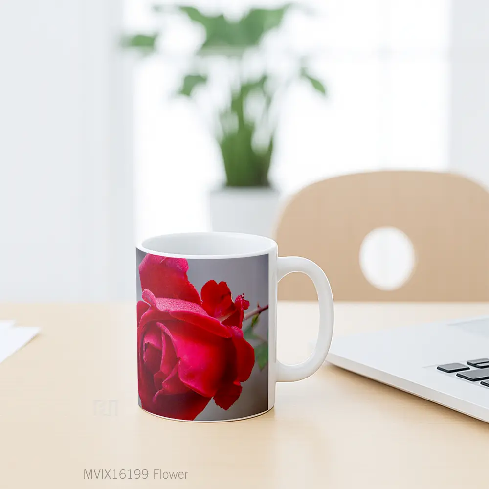 Mug Flower Full Wrap Lanscape - All-side / Desain