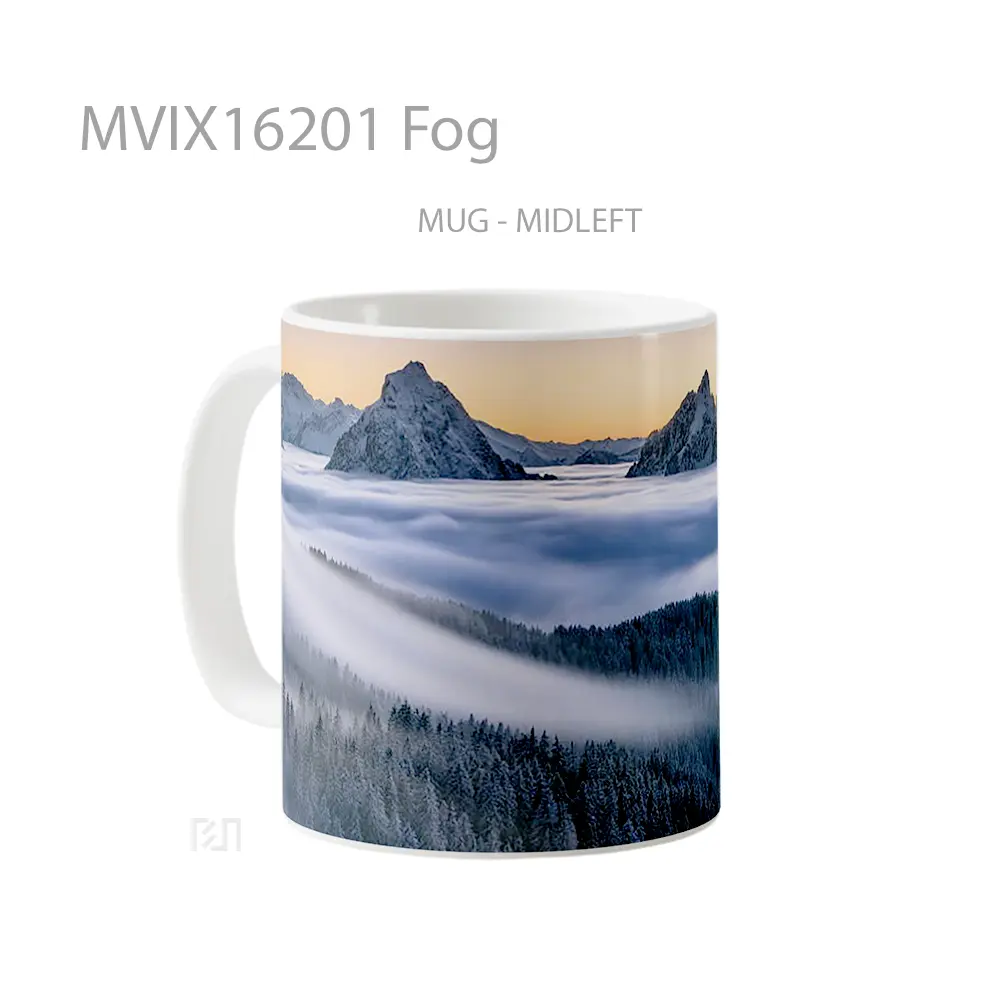 Mug Fog Full Wrap Lanscape - All-side / Desain