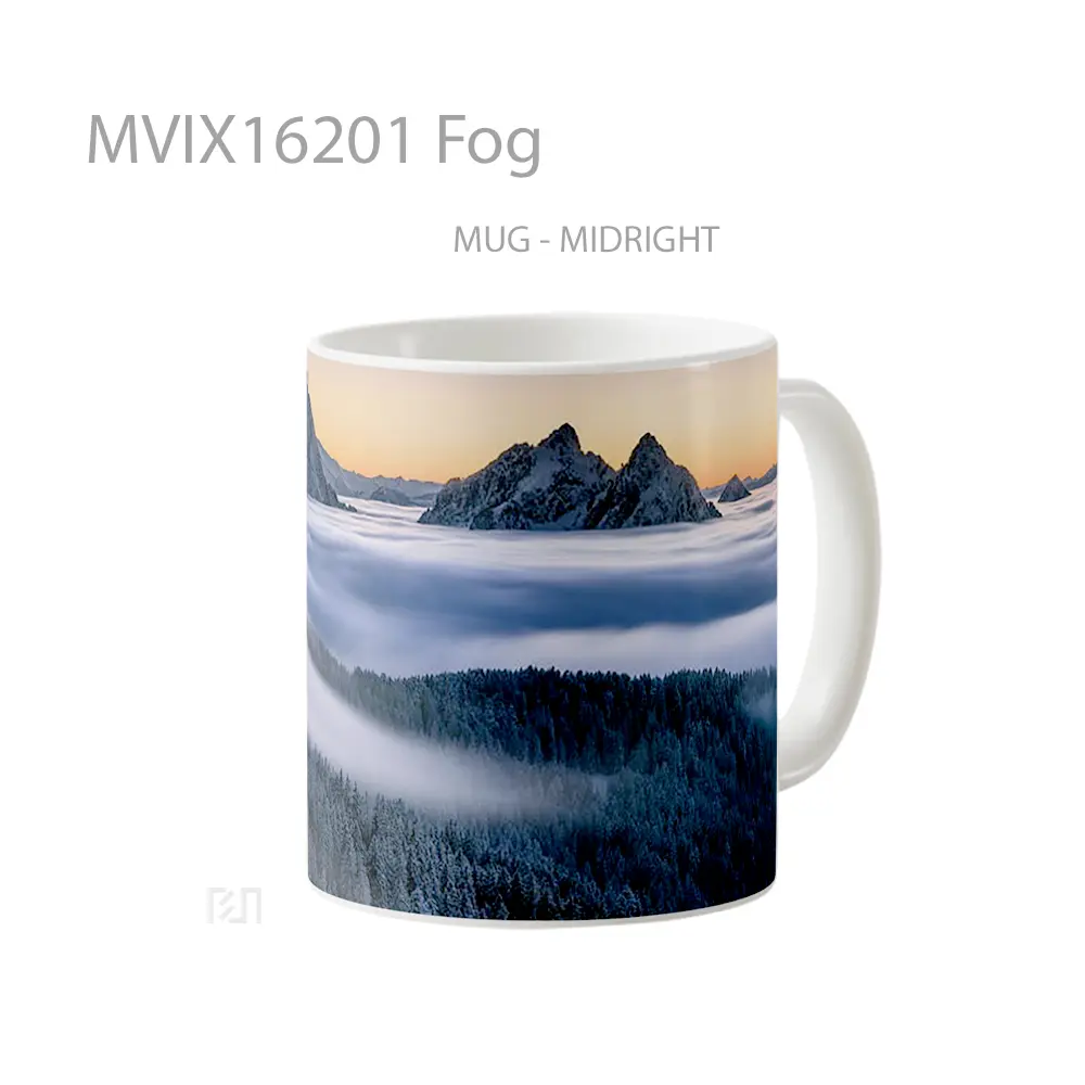 Mug Fog Full Wrap Lanscape - All-side / Desain