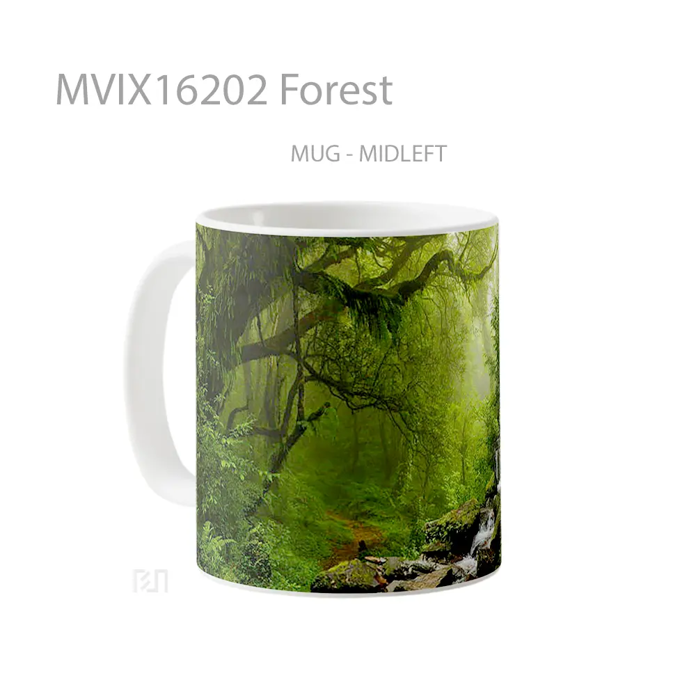 Mug Forest Full Wrap Lanscape - All-side / Desain