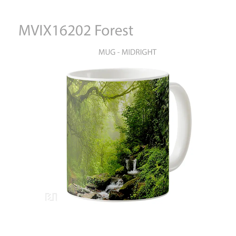 Mug Forest Full Wrap Lanscape - All-side / Desain