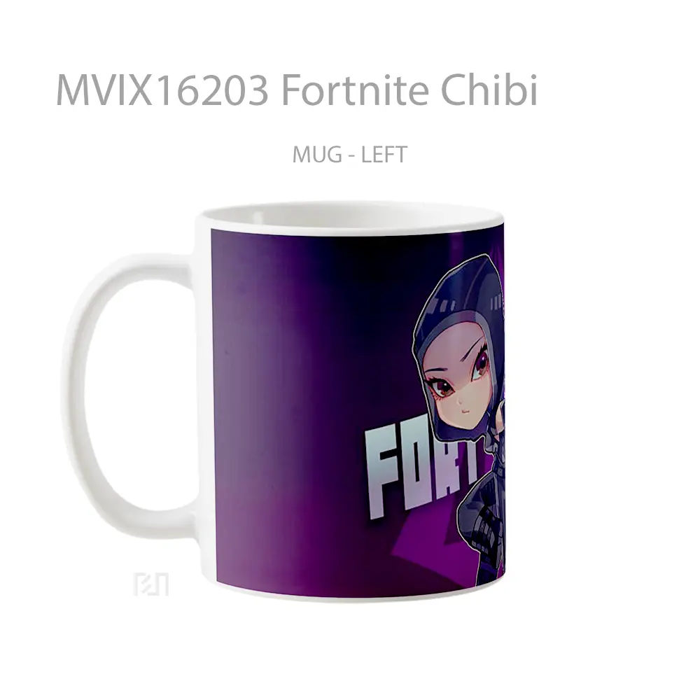 Mug Fortnite Chibi Full Wrap Lanscape - All-side / Desain