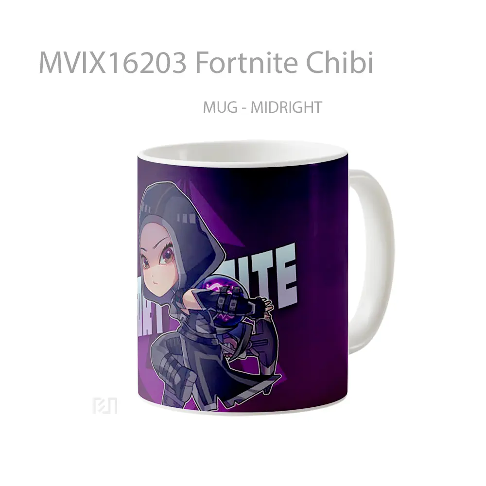 Mug Fortnite Chibi Full Wrap Lanscape - All-side / Desain