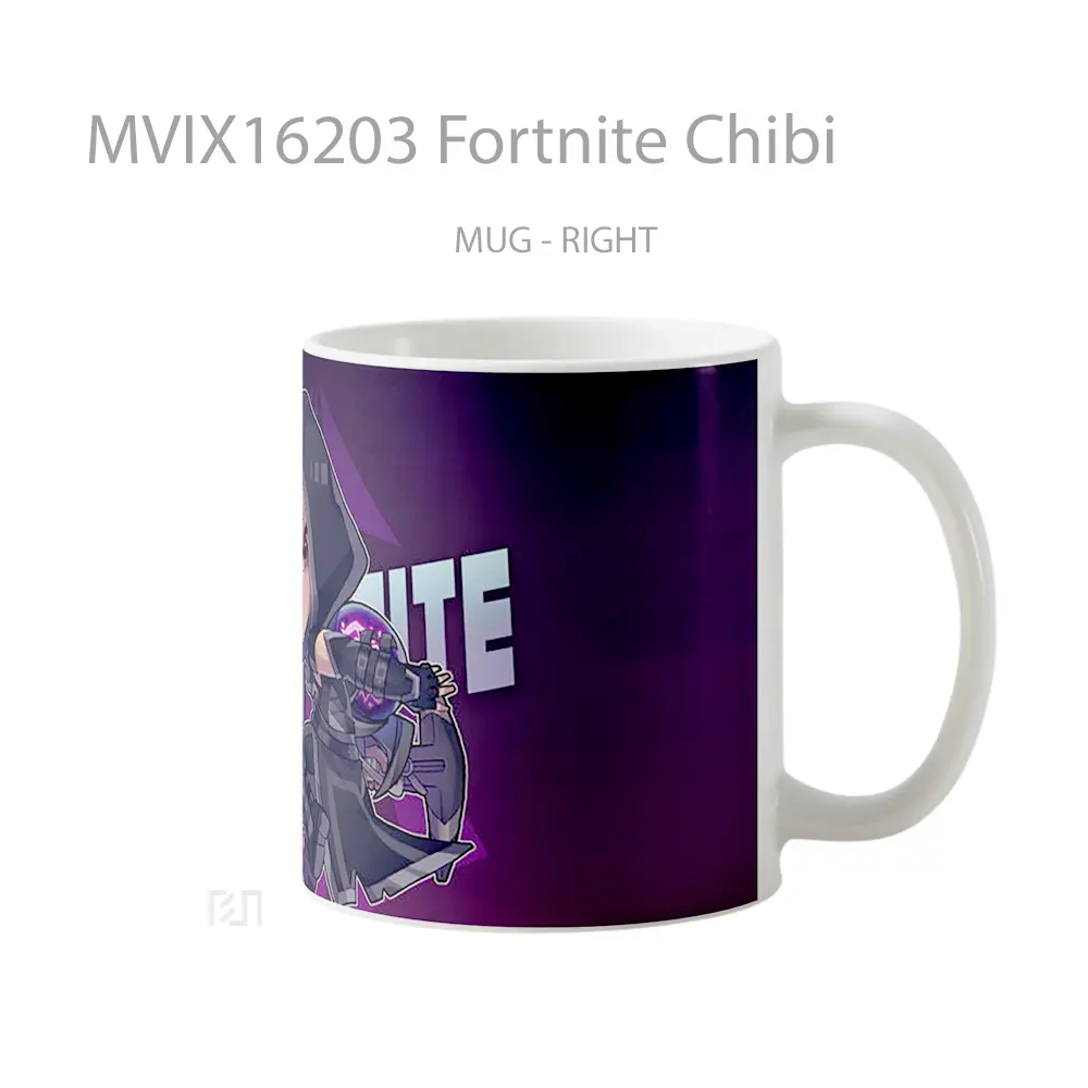 Mug Fortnite Chibi Full Wrap Lanscape - All-side / Desain