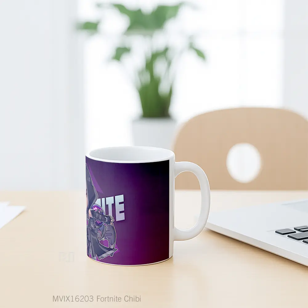 Mug Fortnite Chibi Full Wrap Lanscape - All-side / Desain