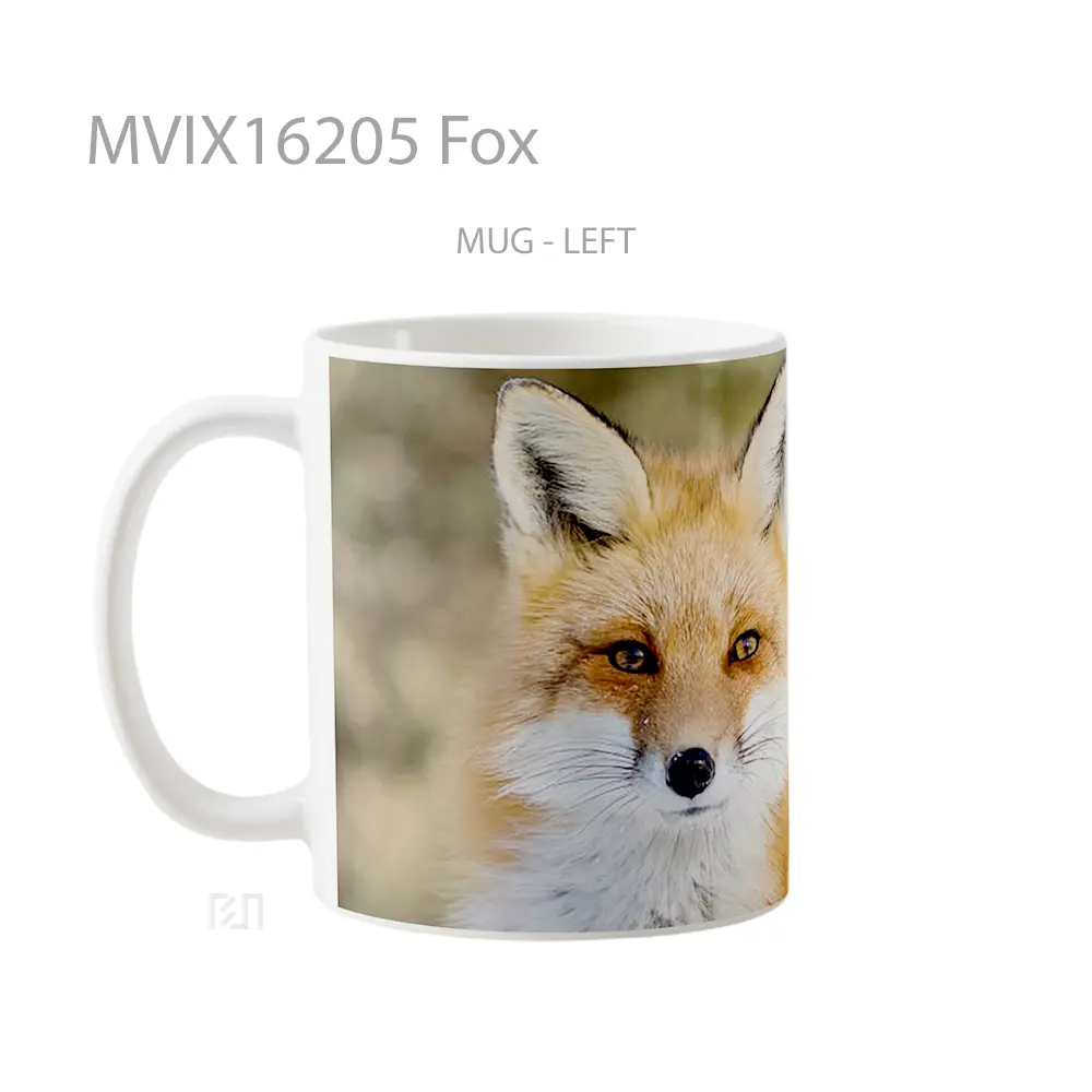 Mug Fox Full Wrap Lanscape - All-side / Desain