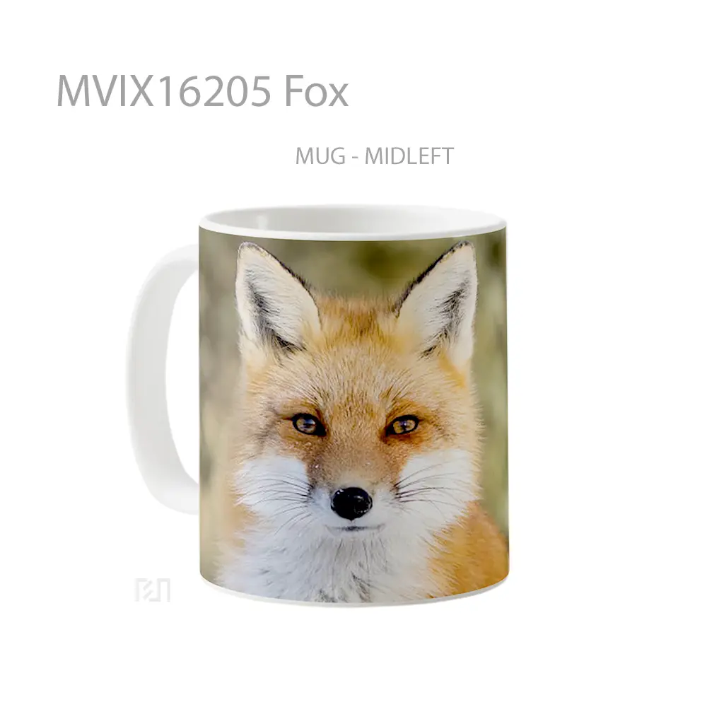 Mug Fox Full Wrap Lanscape - All-side / Desain
